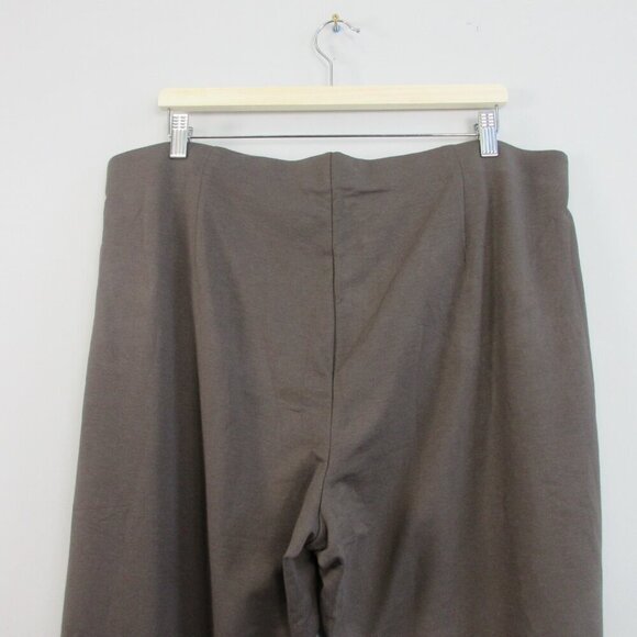 J Jill Slim Leg Cropped Pants Women's 2X Brown Cotton Rayon Stretch Casual 365 - Picture 8 of 12